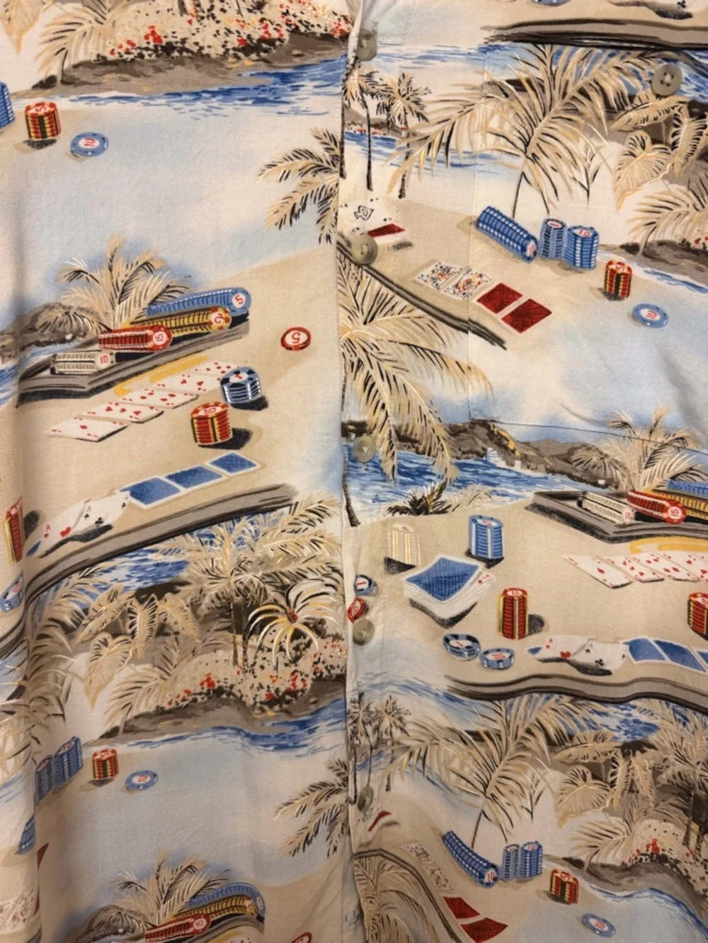 Vintage Campia Rayon Camp Shirt Men M Short Sleeve Hawaiian Resort Wear 90s Y2K‎